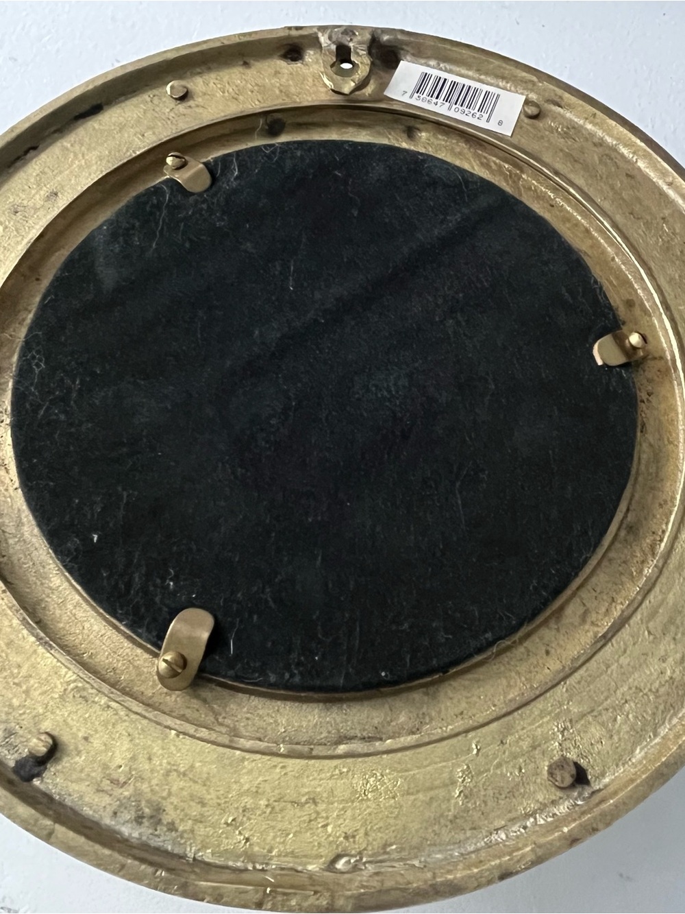 Vintage Brass Porthole Mirror Wall Decor Nautical Maritime Ship 9.25” diameter - Picture 3 of 7